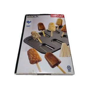 Zenker Popsicle Shaped Teflon Baking Pan Makes 8 Cake-Pop Bars Sweets W. Germany